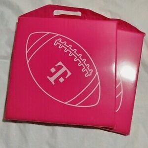 T-Mobile Tuesdays set of 2 Football Themed Stadium Seat Cushions, New, pink